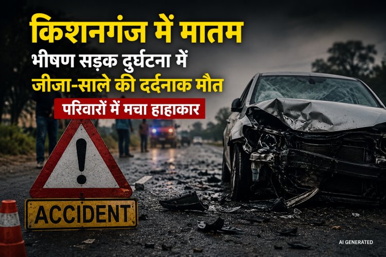 किशनगंज में भीषण सड़क हादसा: जीजा-साले की दर्दनाक मौत, दो परिवारों में पसरा मातम