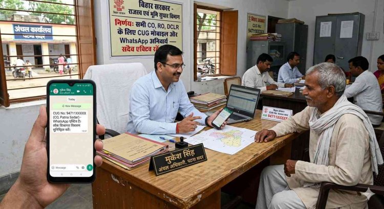 बिहार में अंचल अधिकारियों की अब खैर नहीं: CUG नंबर बंद मिला या WhatsApp पर नहीं दिखे एक्टिव, तो नपेंगे CO, RO और DCLR