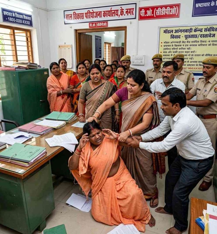 पूर्णिया में हाई-वोल्टेज ड्रामा: सीडीपीओ की 'दबंगई'! सेविका संघ अध्यक्ष का आरोप -'बाल पकड़ कर घसीटा, दी जातीसूचक गाली