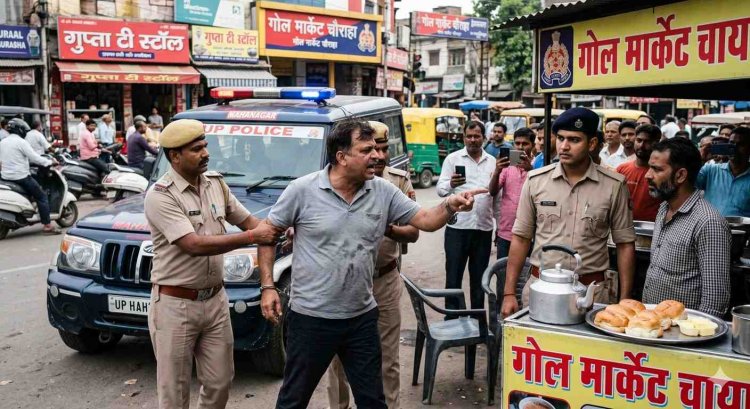 ₹40 के 'बन-मक्खन' ने उतारी IPS की खुमारी: लखनऊ में पकड़ा गया 'सैल्यूट' मांगने वाला फर्जी अफसर!