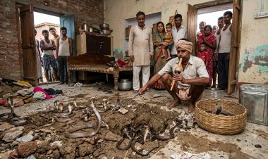 पूर्णिया में खौफ का बसेरा: पक्के मकान के फर्श के नीचे मिला 36 कोबरा सांपों का संसार, इलाके में हड़कंप