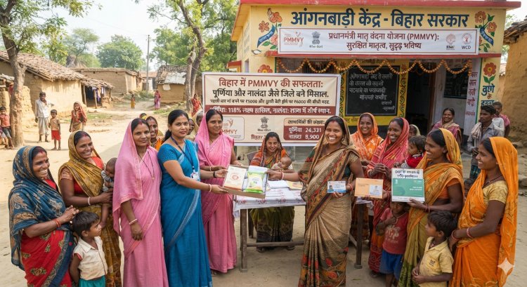 बिहार में सुरक्षित मातृत्व की नई उम्मीद: 'प्रधानमंत्री मातृ वंदना योजना' के क्रियान्वयन में पूर्णिया और नालंदा जैसे जिले बने मिसाल