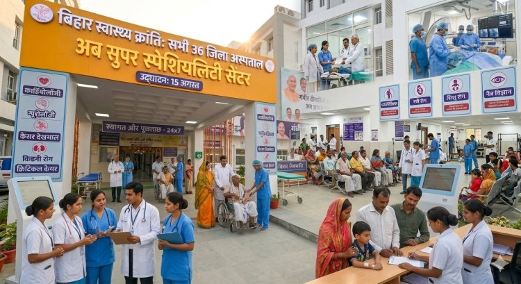 बिहार स्वास्थ्य क्रांति: 15 अगस्त तक सभी 36 जिला अस्पताल बनेंगे ‘सुपर स्पेशियलिटी सेंटर’