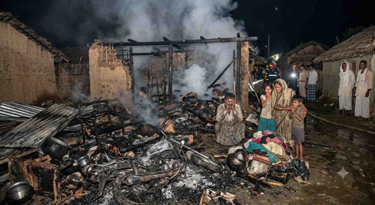 बेटी की शादी के अरमान और जीवनभर की पूंजी राख: जलालगढ़ में देर रात लगी आग में मजदूर का सब कुछ स्वाहा