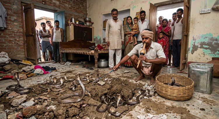 पूर्णिया में खौफ का बसेरा: पक्के मकान के फर्श के नीचे मिला 36 कोबरा सांपों का संसार, इलाके में हड़कंप