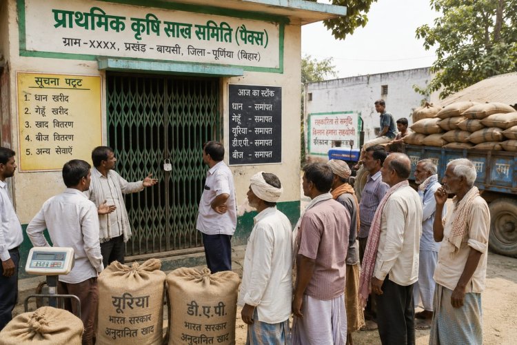 पूर्णिया: खरीफ सीजन आते ही बायसी के पैक्सों में शुरू हुआ खेल, खाद के लिए भटक रहे किसान, सहकारिता विभाग सुस्त