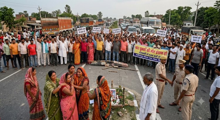 शराब पार्टी के बाद 4 मजदूरों की संदिग्ध मौत, बख्तियारपुर-मोकामा फोरलेन जाम कर ग्रामीणों का हंगामा