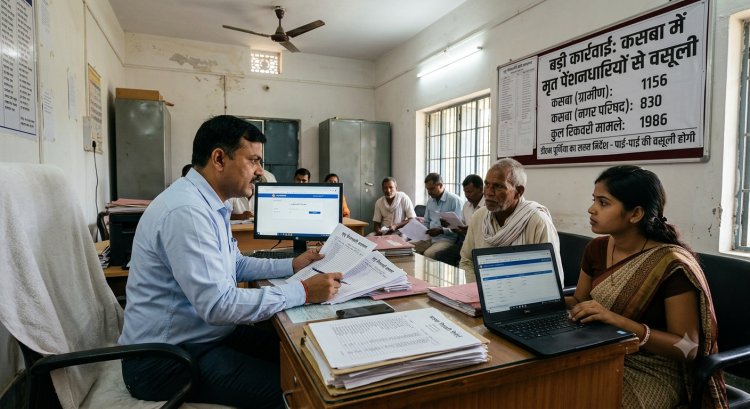 कसबा में बड़ा खुलासा: 1,986 'मुर्दे' ले रहे थे पेंशन! पंचायत से नगर परिषद तक फैला नेटवर्क, रिकवरी की तैयारी