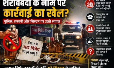 शराबबंदी के नाम पर कार्रवाई का खेल? पुलिस, तस्करी और सिस्टम पर उठते सवाल