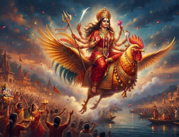 मां दुर्गा की विदाई पर मंडराया अशुभ का साया! मुर्गा पर सवार होकर प्रस्थान करेंगी माता, कांप उठे ज्योतिषाचार्य
